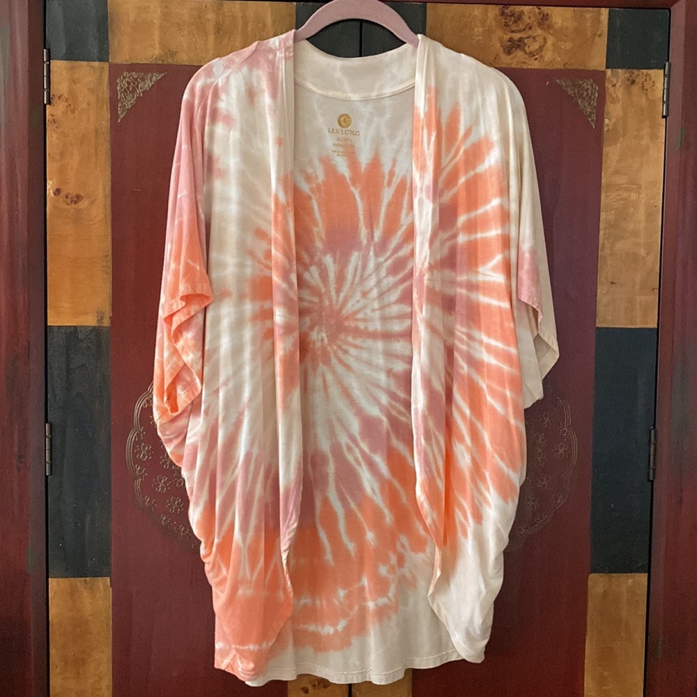 Lily Lotus Sunset Tie-Dye Swim Coverup